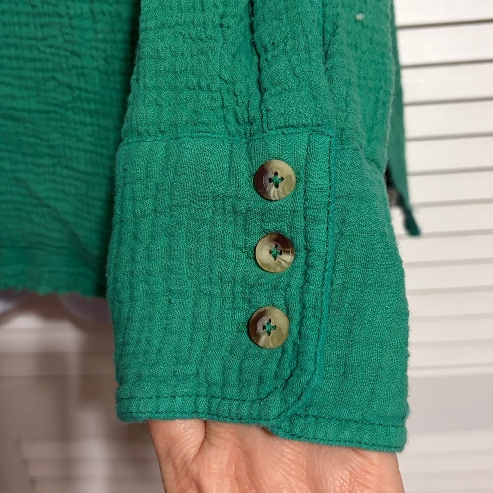 EUC We The Free Cardiff Cotton Button Up - Picture 5 of 10